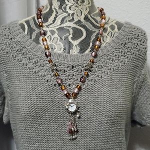 Hand made butterfly watch necklace 🦋